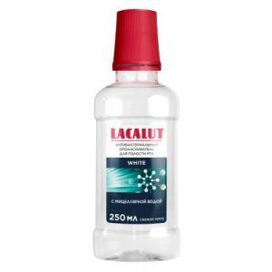 LACALUT Ополаскиватель для полости рта White антибактериальный 250мл