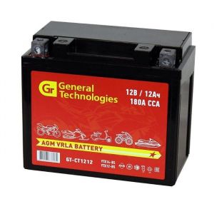 Аккумулятор General Technologies GT CT1212 (YTZ12-BS, YTZ14-BS)