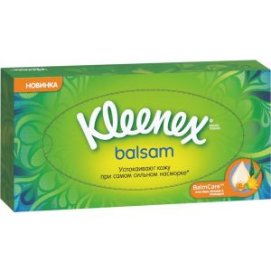 Kleenex Balsam салфетки бумажные в коробке 72 шт