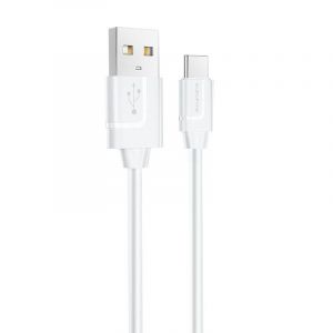 USB кабель шт.USB (A) - шт.Type-C «Borofone» BX55, 3,0А, 1.0м, белый