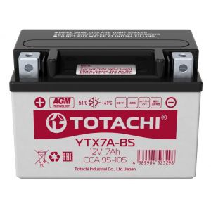 Аккумулятор TOTACHI CMF 7 Ач YTX7A-BS R AGM