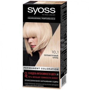 SYOSS Краска для волос 10-1 Перламутровый блонд