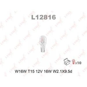 Автомобильная лампа 12V 16W W2.1X9.5d LYNX L12816