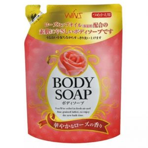 Крем -мыло для тела «Wins Body Soap Rose»  с розовым маслом и богатым ароматом.