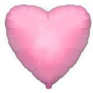 Шар-сердце Нежно-розовый
