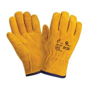 Перчатки спилковые желтые «ДРАЙВЕР» RX 5003, 10 ВС б/п