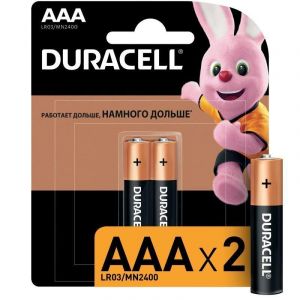 Батарейка AAA DURACELL Basic 1.5V LR03  2 шт