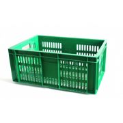 Ящик прямоугольный 600х400х250 перфорирован (зеленый)