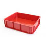 Ящик прямоугольный 430х330х110 сплошной (красный)