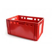 Ящик прямоугольный 600х400х300 сплошной (красный)