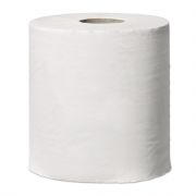 Полотенца бумажные в рулонах с центральной вытяжкой 1-слойные белые 300м (6рул/кор) (281300)