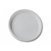 Тарелка пластиковая круглая d=205мм белая 100шт (100шт/упак) (1400шт/кор)АС