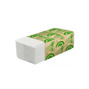 Полотенца бумажные V-укладки 1-слойные 200л белые ФОКУС (H3) (15упак/кор) (5049975)