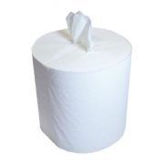 Полотенца бумажные в рулонах с центральной вытяжкой 1-слойные 300м белые LIME MAXI (20.300) (6рул/упак)
