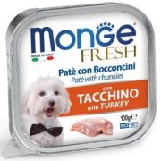 MONGE Fresh Консервы для собак с индейкой, ламистер 100гр