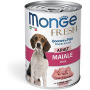 MONGE Fresh Консервы для собак «Мясной рулет» со свининой, ж/б 400гр