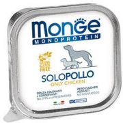 MONGE Monoprotein Консервы для собак паштет из курицы, ламистер 150гр