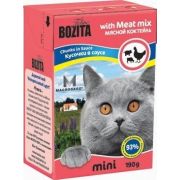 BOZITA Mini Консервы для кошек Мясной коктейль, тетрапак 190гр