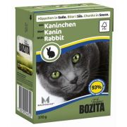 BOZITA Консервы для кошек Кусочки в соусе с кроликом, тетрапак 370гр
