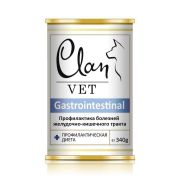 CLAN VET Gastrointestinal Консервы для собак профилактика заболеваний ЖКТ, ж/б 340гр