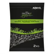 AQUAEL Aqua Decoris Basalt Gravel Грунт базальтовый черный, фракция 2-4мм, 2кг