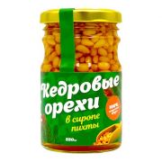 Кедровый орех в сиропе из Пихты на фруктозе / стекло / 220 гр / Солнечная Сибирь