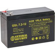 Аккумулятор  GSL 12-7 7,2Ач, 12в, 151х66х100 вес 2,4кг