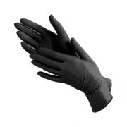 Перчатки нитриловые черные XS №50