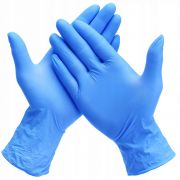Перчатки нитриловые голубые L №50