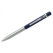 Ручка шариковая Luxor Gemin синяя, 1,0 мм, корпус синий/хром кнопочн. 2036