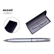 Ручка шариковая Mazari Ostin 0,7мм, синяя, металл.корп.