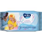 Салфетки влажные д/детей AURA Ultra Comfort, 100 шт