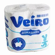 Туалетная бумага Linia VEIRO 2-сл 6 рулонов белая Домашняя/1с26