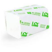 Бумага туалетная в пач. Lime 200л., бел. 2-сл. 11*22, 5 см/27 (250840)