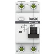 Выключатель автоматический дифференциального тока 1п+N C 32А 30мА тип AC 4.5кА АД-12 Basic EKF DA12-32-30-bas