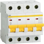 Выключатель автоматический модульный 4п C 16А 4.5кА ВА47-29 IEK MVA20-4-016-C