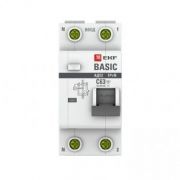 Выключатель автоматический дифференциального тока 1п+N C 25А 30мА тип AC 4.5кА АД-12 Basic EKF DA12-25-30-bas