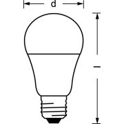 Лампа светодиодная LED Value LVCLA125 15SW/840 грушевидная матовая E27 230В 10х1 RU OSRAM 4058075579156