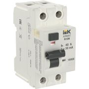 Выключатель дифференциального тока 2п 40А 30мА тип AC ВДТ R10N ARMAT IEK AR-R10N-2-040C030