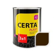 Грунт-Эмаль «Церта-Пласт» «3в1» по ржавчине шоколад (0,8 кг)
