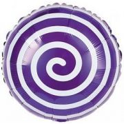 Шар-круг Спираль фиолетовая