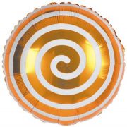 Шар-круг Спираль оранжевая