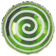 Шар-круг Спираль зеленая