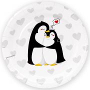 Тарелки Влюбленные пингвины, 6шт, 18см