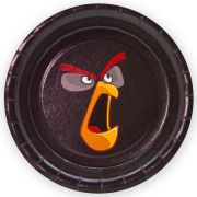 Тарелки Angry Birds, черный, 6шт, 18см