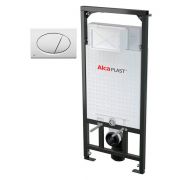 Система инсталляции ALCAPLAST AМ-101/1120 для сухой установки+кнопка хром М-71