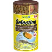 TETRA Selection 4 вида корма для аквариумных рыб: хлопья, чипсы, гранулы