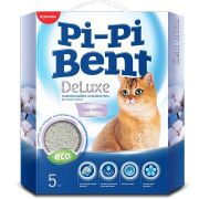 PI-PI-BENT Clean Deluxe Cotton Комкующийся наполнитель, коробка 5кг