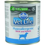 FARMINA VetLife Hypoallergenic Консервы для собак при пищевой аллергии утка с картофелем ж/б 300гр