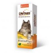UNITABS Biotin Plus Q10 Витаминная паста для кошек с биотином 120мл